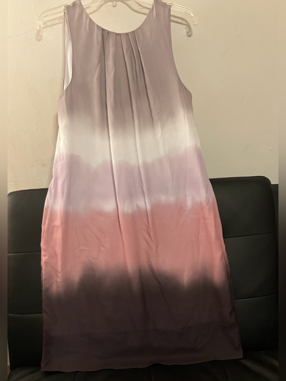 H&M Sleeveless Ombré Chiffon Shift Dress